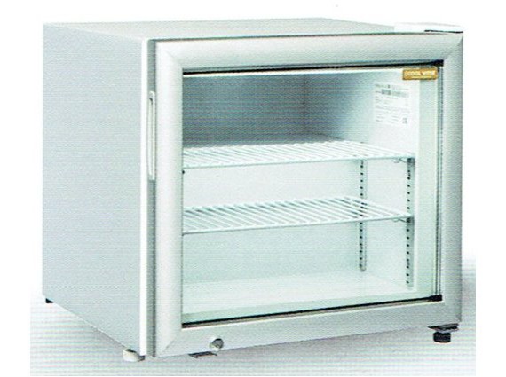 Frigorifero bianco RNG 50 litri 50, porta vetrata -15 /-20°.
